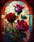 Diamond Art Painting Kits for Adults Diamond Art Kits for Adults Beginners,5D Translucent Gems Diamond Painting,DIY Full Drill Diamond Gem Art and Crafts 12x16inch (Glass Flower)